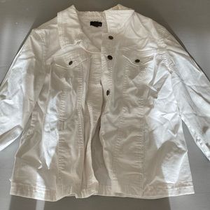 White jean jacket